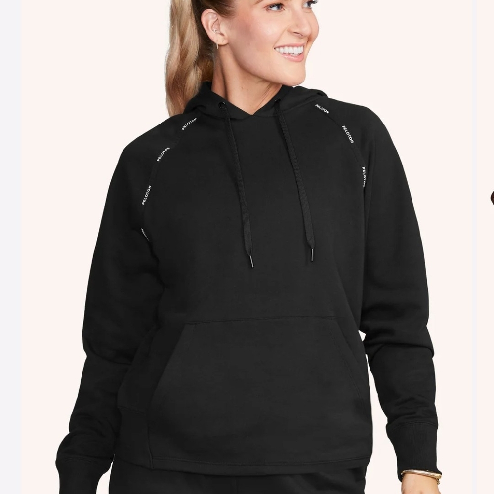 Peloton Black Oversized Raglan Sweatshirt